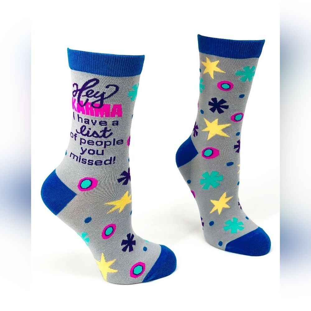 FabDaz Hey karma, I Have A List Of People You Forgot Crew Socks